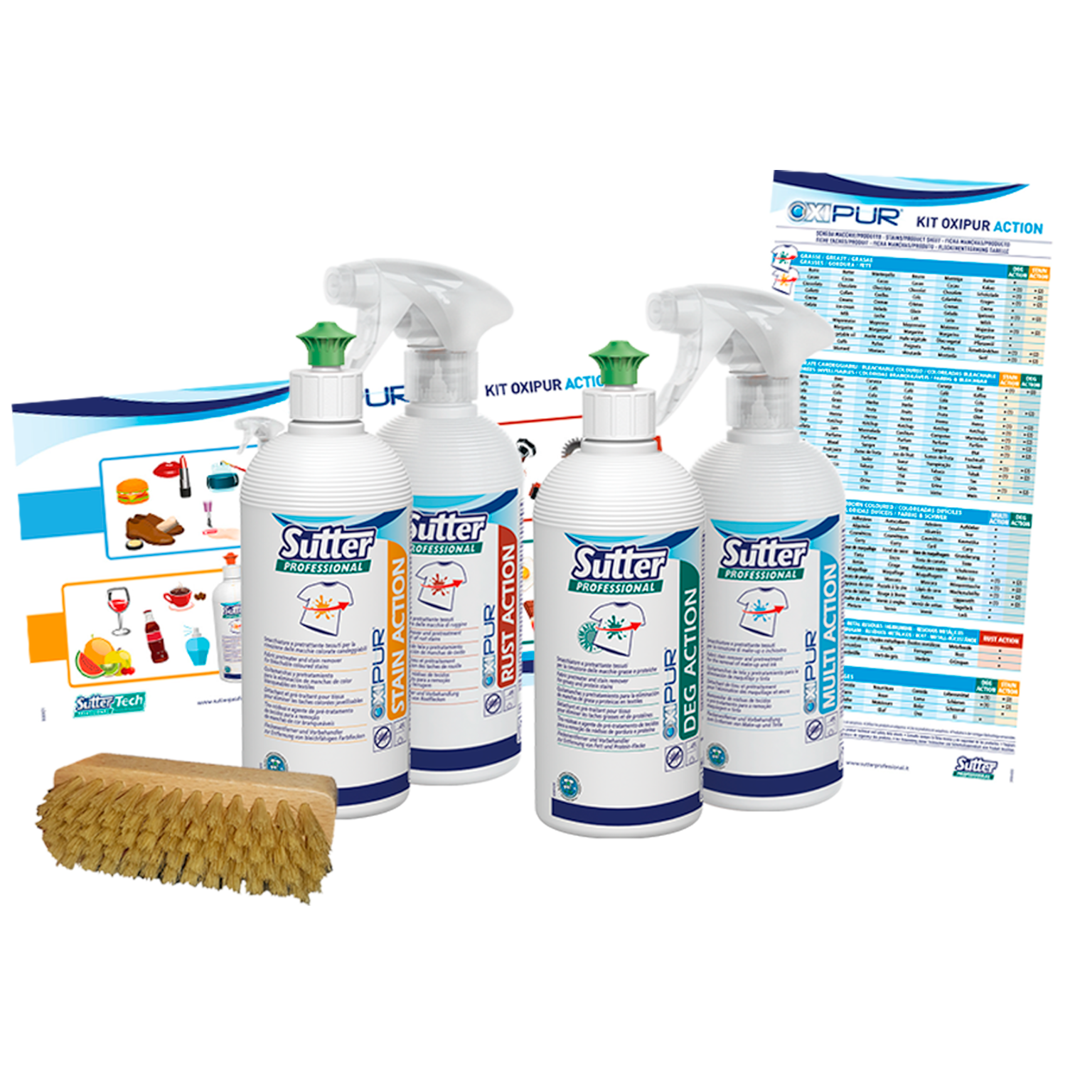 Sutter Oxipur Action 4x500ml - Kit Tira Nódoas