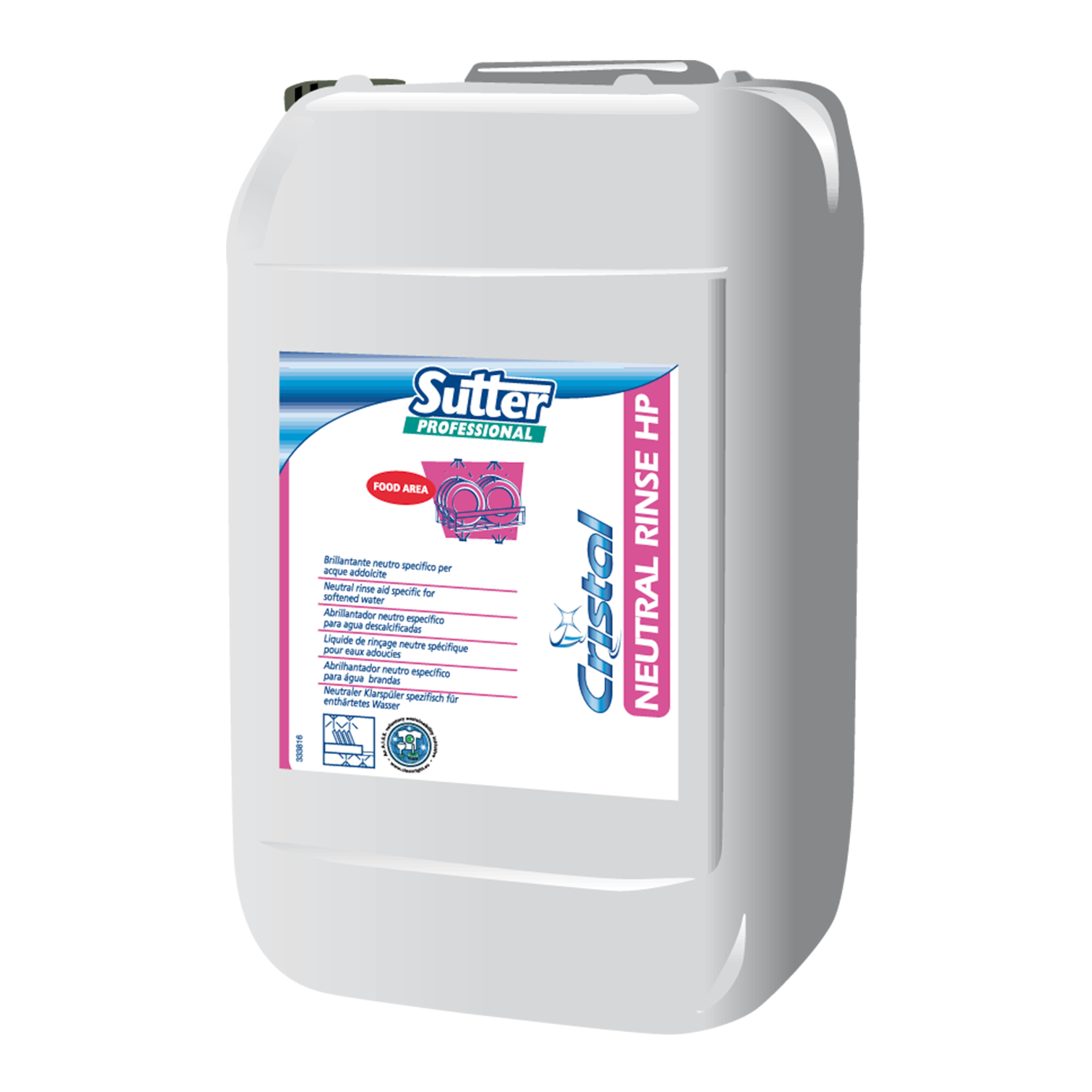 Sutter Neutral Rinse HP 20kg - Secante Neutro para Máquinas de Loiça