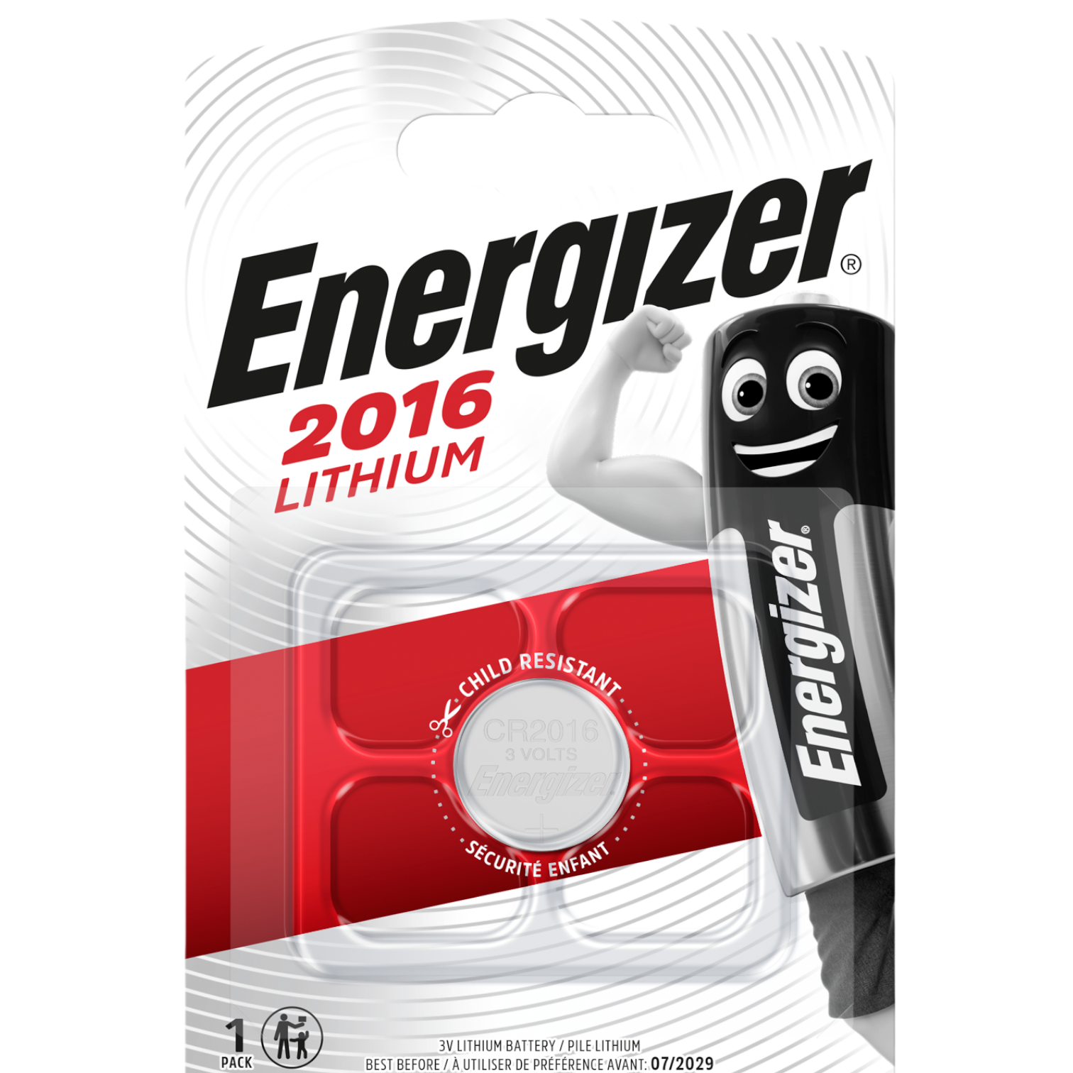 Energizer Pilhas de Lítio CR2016 - 1 Pilha