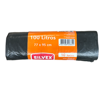 Sacos do Lixo 100l – 10 Sacos – Preto