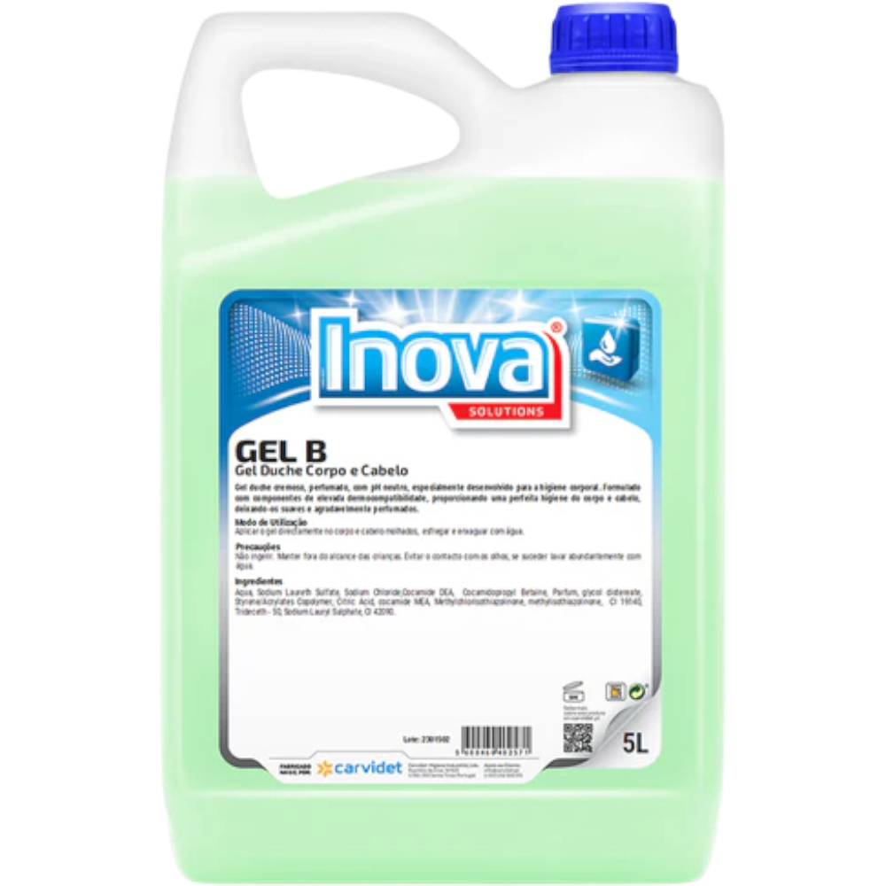 Inova Gel B - Gel Duche Corpo e Cabelo 5Lt