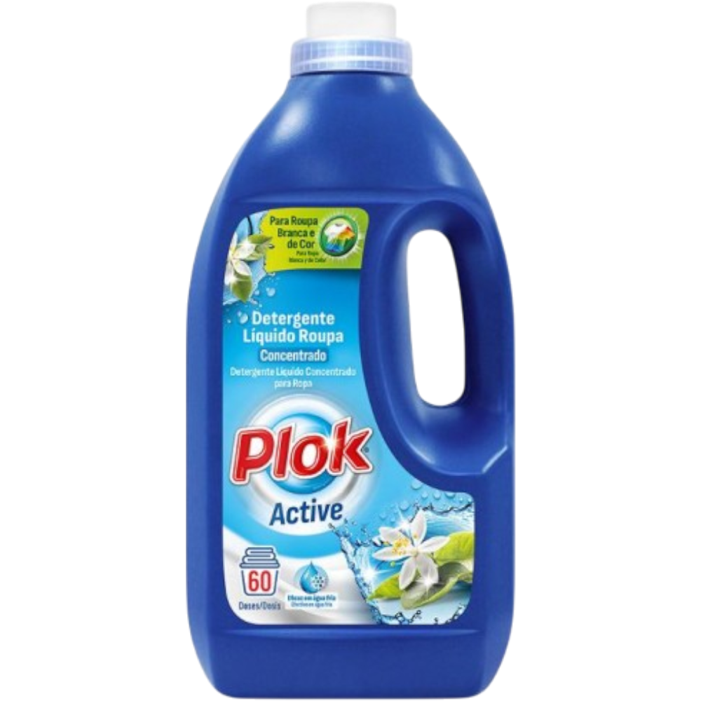 Plok Detergente Roupa Lírio 3Lt - 60 Doses