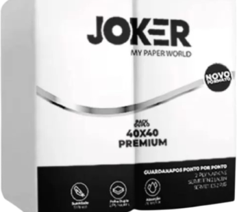 Guardanapo 40×40 PPP Dobrado 1/8 JOKER Branco (50Guard)