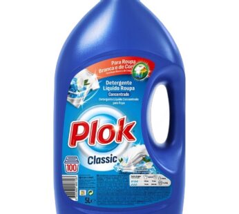 Plok Detergente Roupa Classic 5Lt – 100 Doses