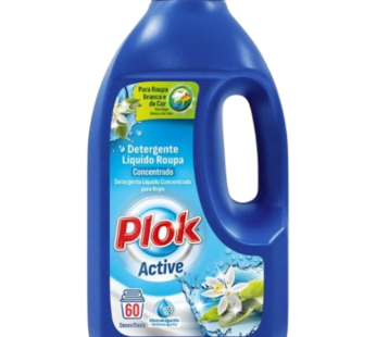 Plok Detergente Roupa Active 3Lt – 60 doses