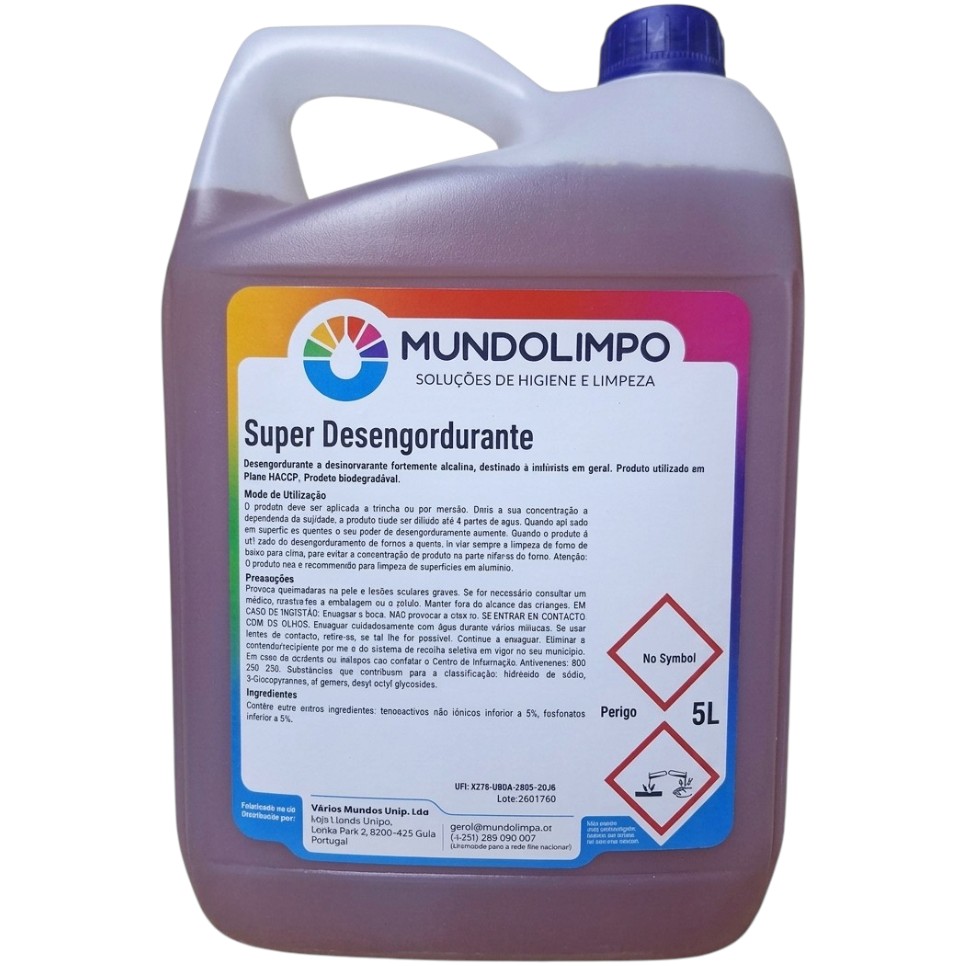 Mundo Limpo Super Desengordurante 5Lt